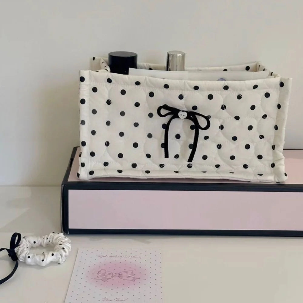 Square Storage Basket; Lace Flower Desktop Organizer; Quilted Storage Basket;