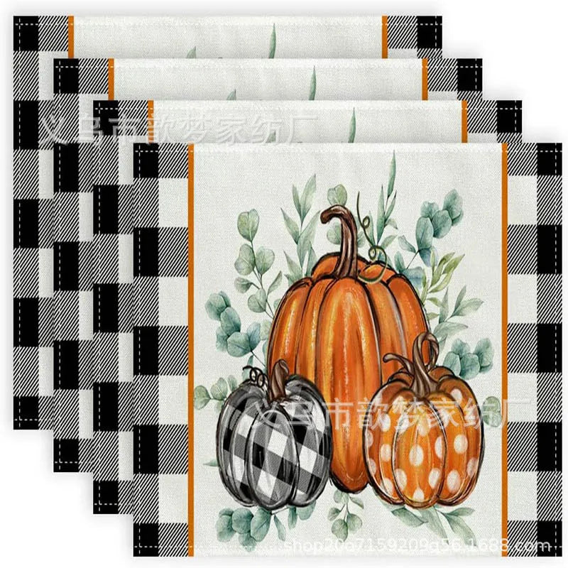 Fall themed placemats include: Autumn Pumpkin, Thanksgiving Turkey, Halloween