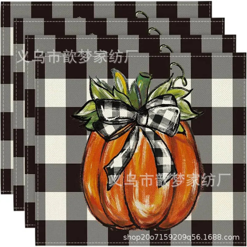 Fall themed placemats include: Autumn Pumpkin, Thanksgiving Turkey, Halloween