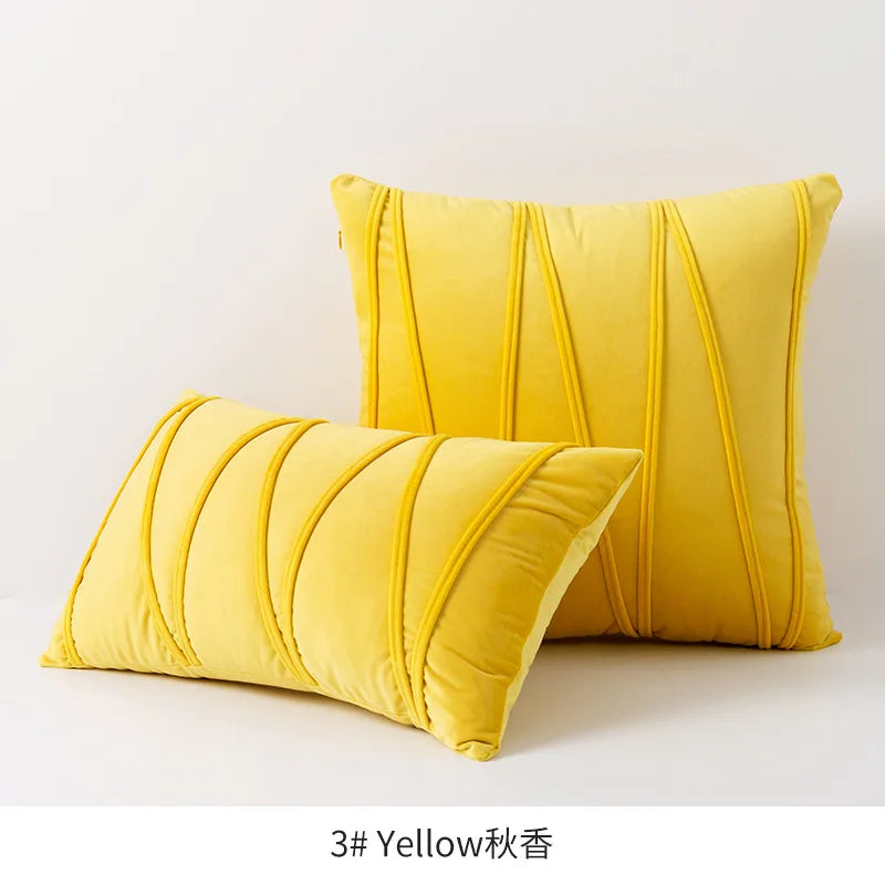 Set of 2 Decorative Throw Pillow Covers.  Multiple colors. Soft Solid Velvet Pillow Covers Cushion Case for Sofa Bedroom
