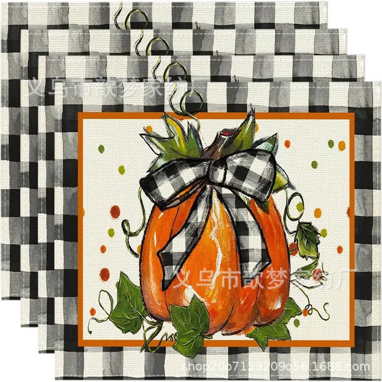 Fall themed placemats include: Autumn Pumpkin, Thanksgiving Turkey, Halloween