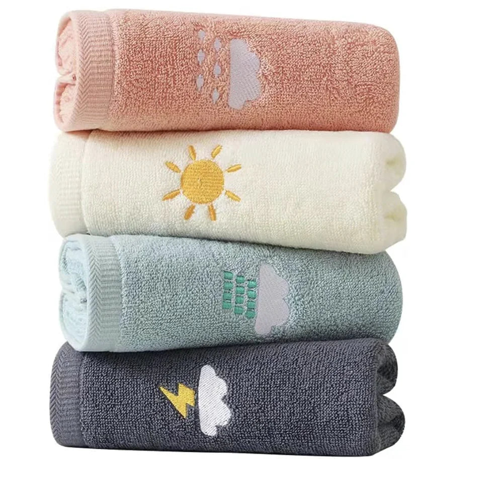 Bathroom Hand Towels Set of 4, Highly Absorbent Hand Towel