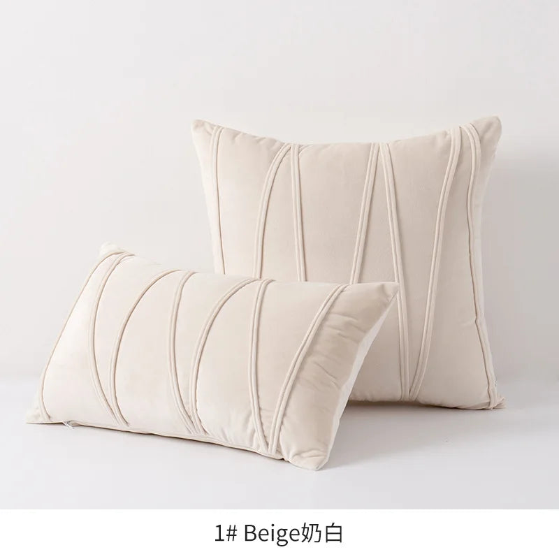 Set of 2 Decorative Throw Pillow Covers.  Multiple colors. Soft Solid Velvet Pillow Covers Cushion Case for Sofa Bedroom