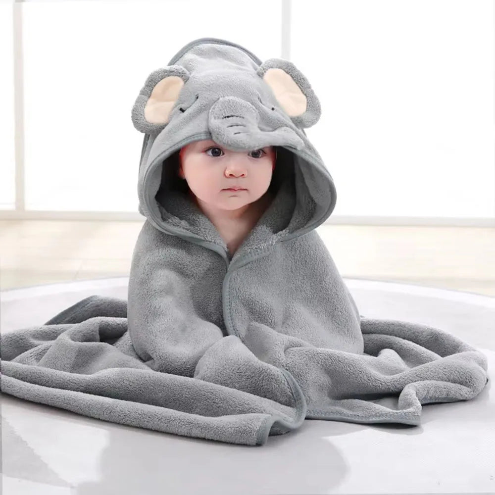 Cartoon Animal Soft Baby Bath Towels