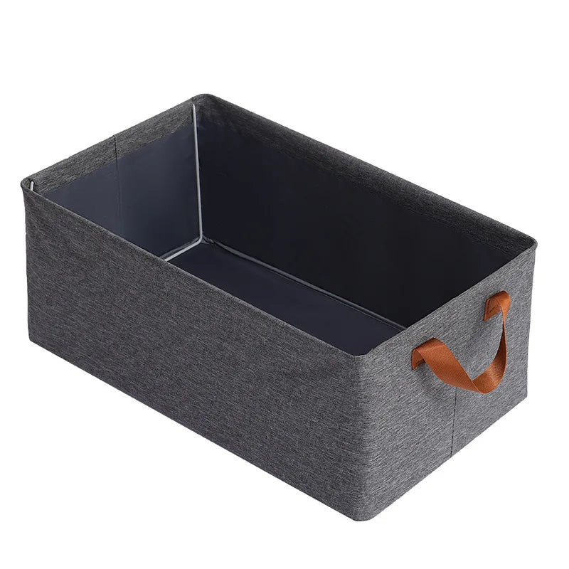 Clothing storage box for home wardrobes, pants organizing box, non-woven fabric and fabric art folding universal storage box,
