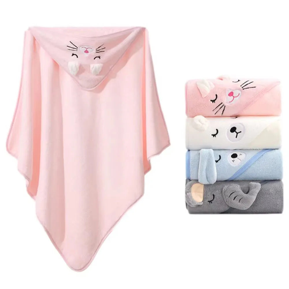 Cartoon Animal Soft Baby Bath Towels