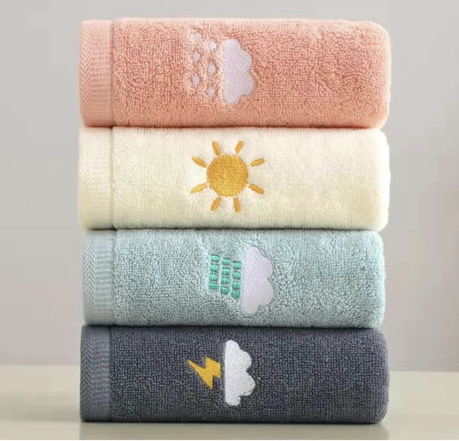 Bathroom Hand Towels Set of 4, Highly Absorbent Hand Towel