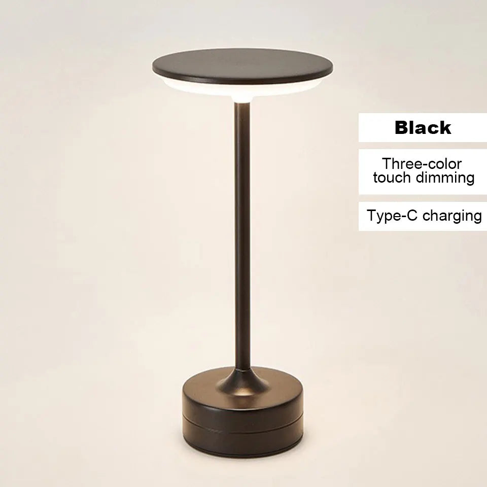 LED Table Touch Lamp. USB Rechargeable. Portable Night Light Wireless Reading Lamp