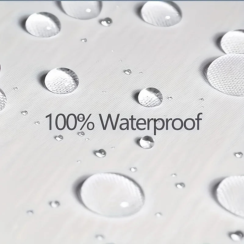 Tropical Banana Leaf Shower Curtain with Hooks