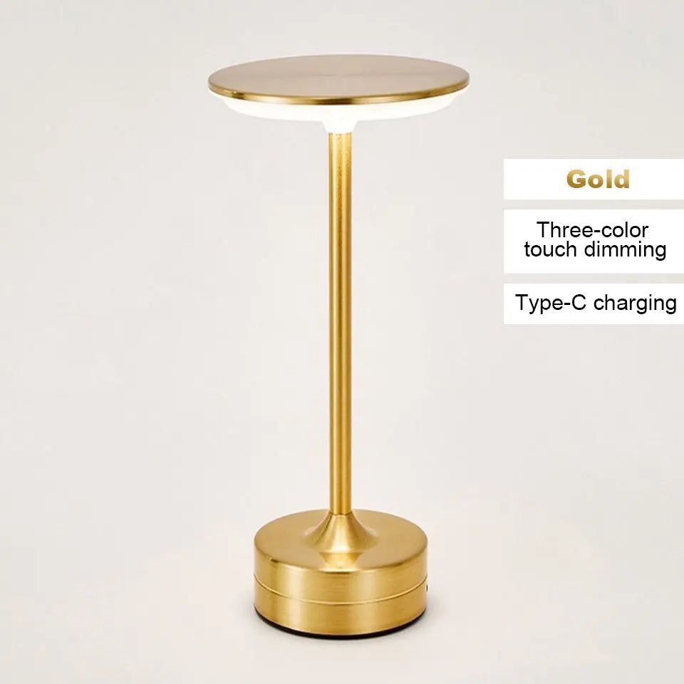 LED Table Touch Lamp. USB Rechargeable. Portable Night Light Wireless Reading Lamp