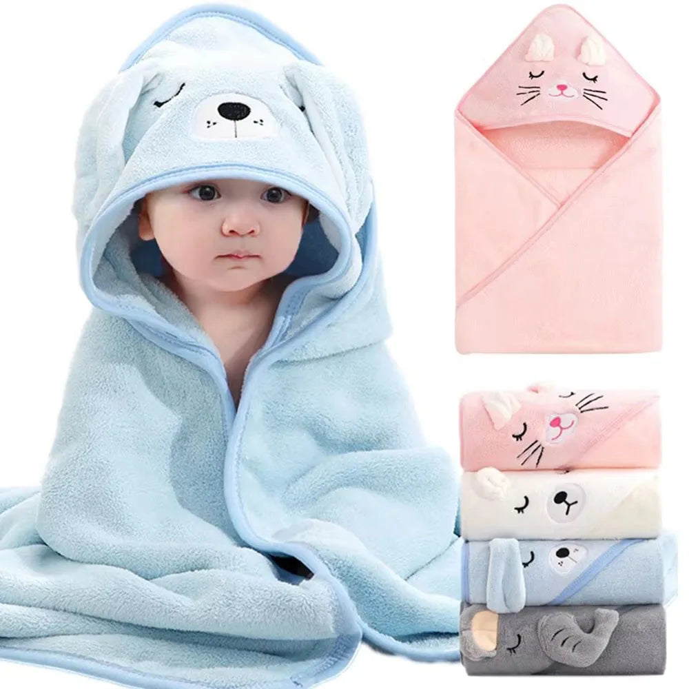 Cartoon Animal Soft Baby Bath Towels