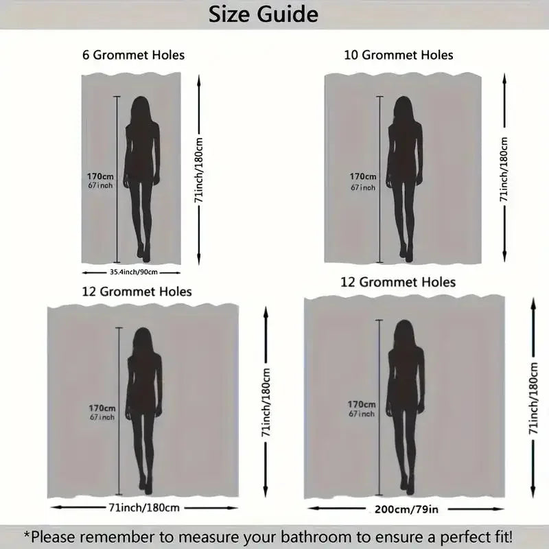 Tropical Banana Leaf Shower Curtain with Hooks