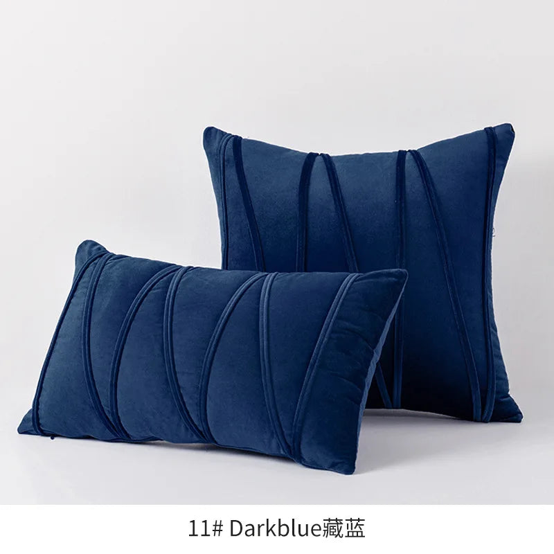 Set of 2 Decorative Throw Pillow Covers.  Multiple colors. Soft Solid Velvet Pillow Covers Cushion Case for Sofa Bedroom